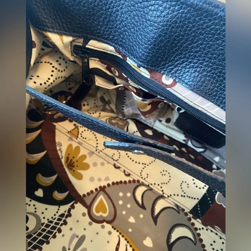 Brighton Croc and Pebbled Leather Satchel Style Handbag - Picture 12 of 13